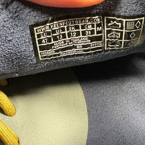 Keen Uneek 2 Mens US 13 Water Sandals Cord Braided Rope Gray Yellow TrailSport